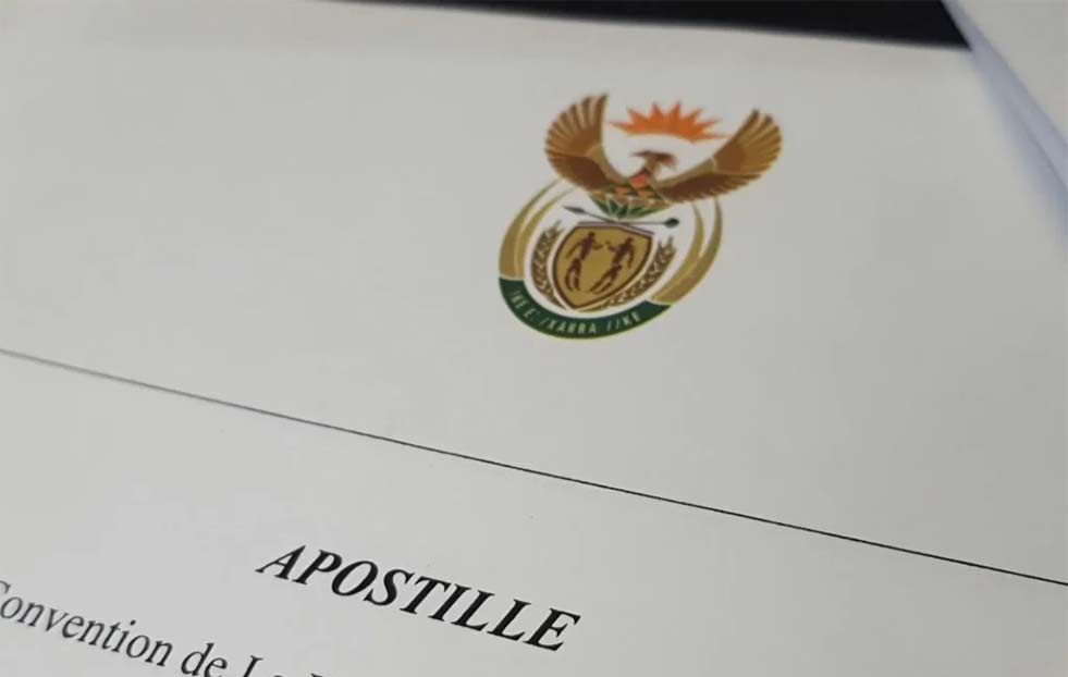 Police clearance apostille services South Africa